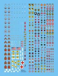 1:16 (120mm) WWII US Army Uniform Insignia Set 