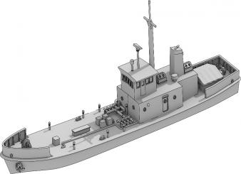 JMSDF YW17 Class Yard Water 310t (2 included) 