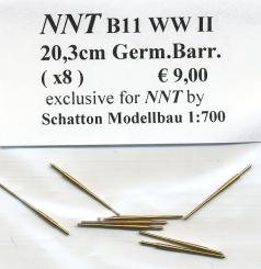 20,3cm Germ. Barrels (x8) 