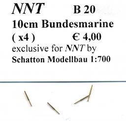 10cm Bundesmarine (x4) 