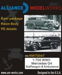 WWII Mercedes G4 Staffwagon and Ambulance (x6) 