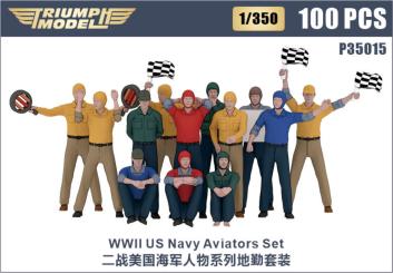 1/350 WWII US Navy Flight Deck Crews 3D Printing Set (100 pcs)  