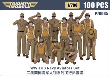 1/700 WWII US Navy Aviators 3D Printing Set (100 pcs)  