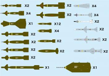 1/144 Aircraft Weapon Set 2 Guided Bomb & Missile &#39;70 - 