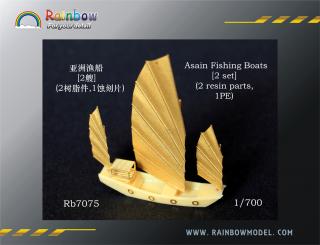 Asian fishing boats (2 set) 