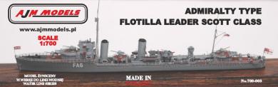 Admiralty Type Flottilla Leader Scott Class 