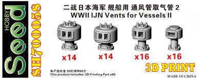 1/700 WWII IJN Vents for Vessels II (x60) 