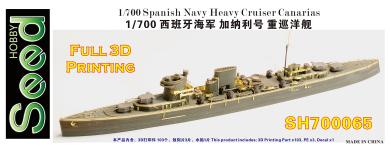 WWII Spanish Navy Heavy Cruiser Canarias 3D printed 