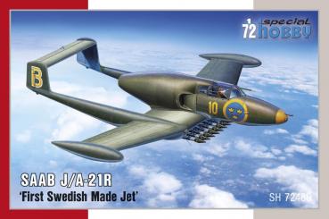 SAAB J/A-21R first Swedish made jet 