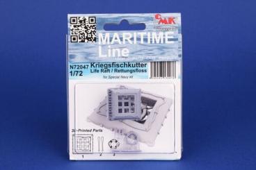 1/72 Kriegsfischkutter Life Raft / Rettungsfloss 