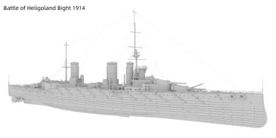 1/700 WWI Royal Navy Battlecruiser HMS Princess Royal 1914 or 1916 resin kit Full Hull 