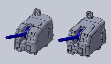 5in/38 base-ring single gun turrets for Destroyers (5 pcs) 