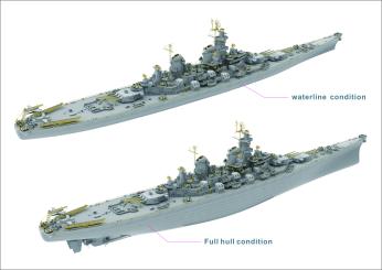 1/700 USS Missouri BB-63 US Navy Battleship Deluxe 