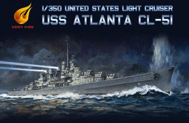 USS Atlanta CL-51 US Navy Light Cruiser DX Version 