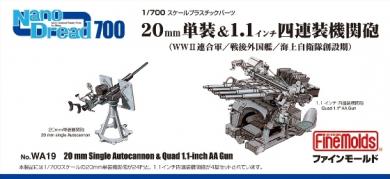 US 20 mm Oerlikon & Quad 1,1 in AA gun 