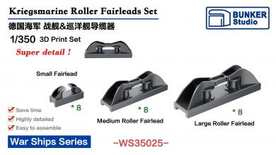1/350 Kriegsmarine Roller Fairleads Set 