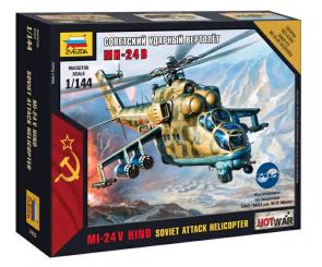 Mil Mi-24 V Hind Soviet Attack Helicopter 