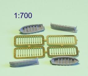 Jap. Boat 7m w. PE Paddles (x4) 