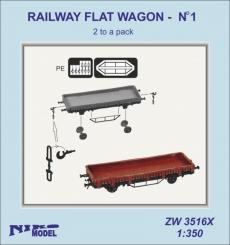 Railway Flat Wagon No.2 (x2) 