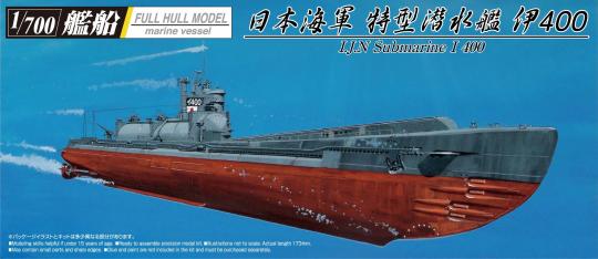 I-400 IJN Subm. Full Hull marine vessel 