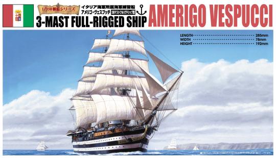 Amerigo Vespucci 3-mast full-rigged ship 