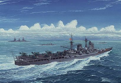 Mogami Japanese Aircraft Carrying Cruiser 