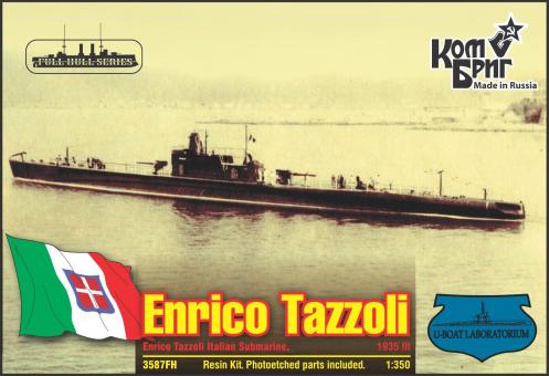 Enrico Tazzoli Italian Submarine 1936, Full Hull 