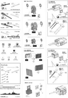 Basic Parts upgrade suit for German Destroyer Z-39 