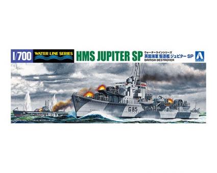 British Destroyer HMS Jupiter with Submarine I-60 SP Limited Edition 