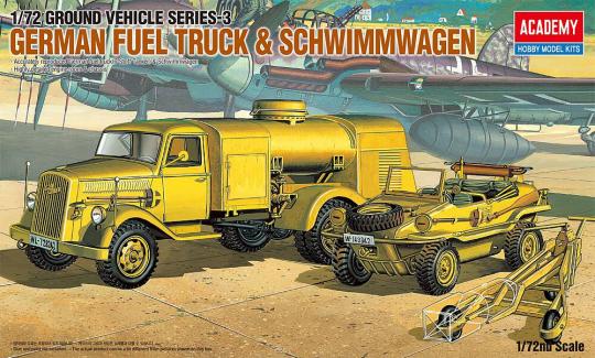 1/72 German Fuel Truck & Schwimmwagen 