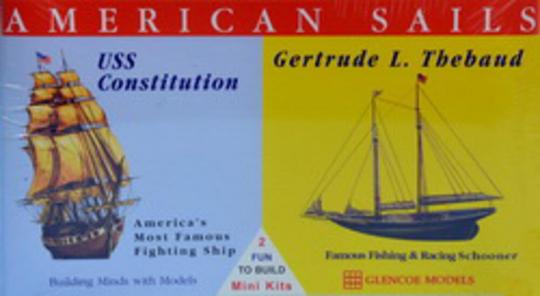 American Sails 1/600 USS Constitution & 1/250 Gertude L.Thebaud 