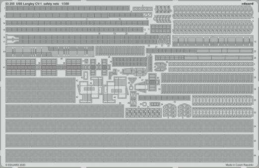USS Langley CV-1 safety nets 1/350 (for Trumpeter) 