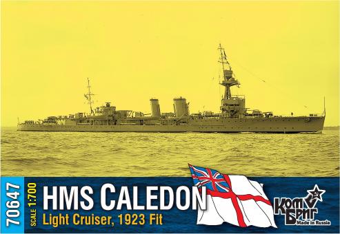 HMS Caledon Light Cruiser, 1923 fit 