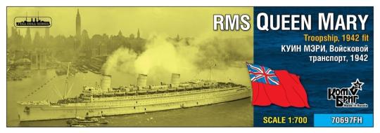 RMS Queen Mary Troopship, 1942 fit -full hull- 