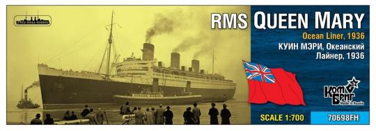 RMS Queen Mary Ocean Liner, 1936 -full hull- 