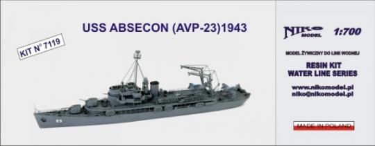USS Absecon (AVP-23) 1943 