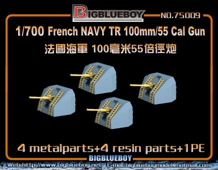 French NavyTR 100mm/55 Cal gun (x4) 