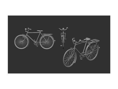 1/72 Bicycle classic 3D printed 