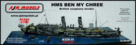 HMS Ben My Chree British Seaplane Tender 