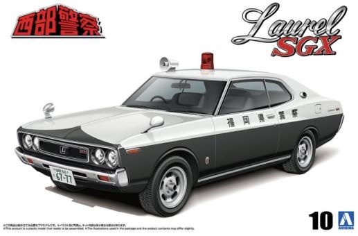 1/24 Concrete Western C130 Laurel HT Police Car (Nissan) 