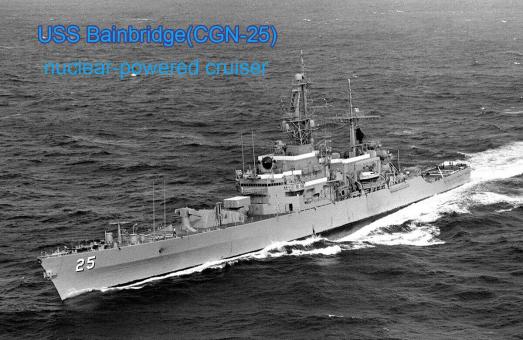 USS Bainbridge (CGN-25) Nuclear Powered Guided Missile Cruiser 