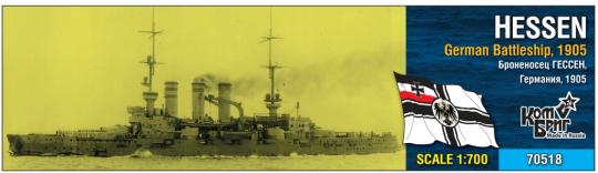 SMS Hessen German Battleship, 1905 