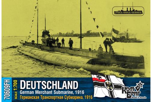 Deutschland, German Merchant Submarine, 1916 
