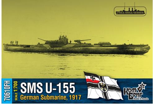 SMS U-155, German Submarine, 1917 