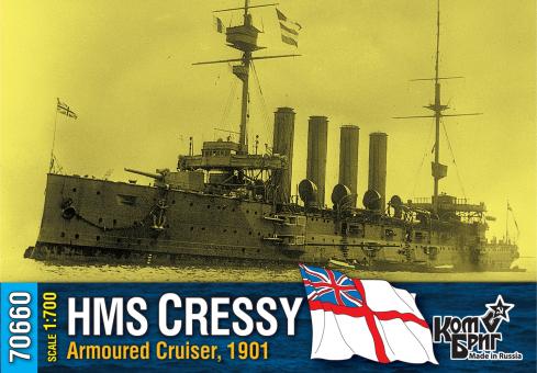 HMS Cressy, British Armoured Cruiser, 1901 