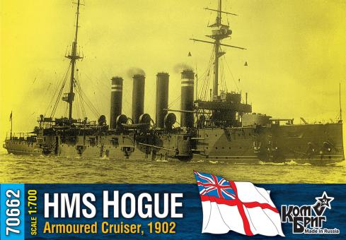 HMS Hogue, British Armoured Cruiser, 1902 