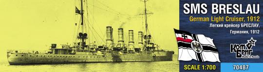 SMS Breslau light cruiser, 1912 