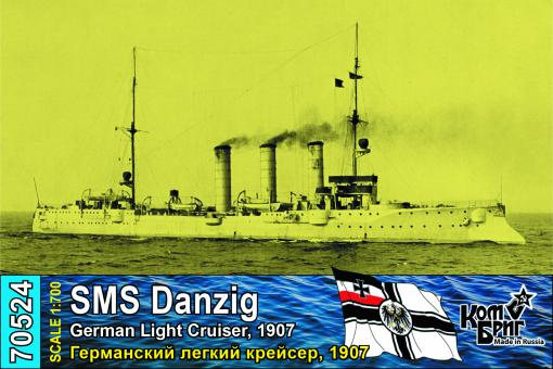  SMS Danzig, German Light Cruiser, 1907 