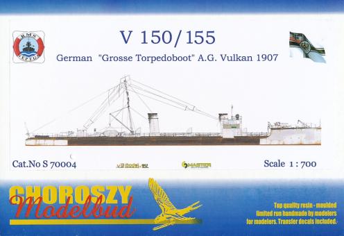 V 150 /155 AG Vulkan German Grosses Torpedoboot 1907 
