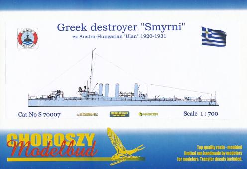 Greek Destroyer Smyrni ex K.u.K. Ulan 1920-31 